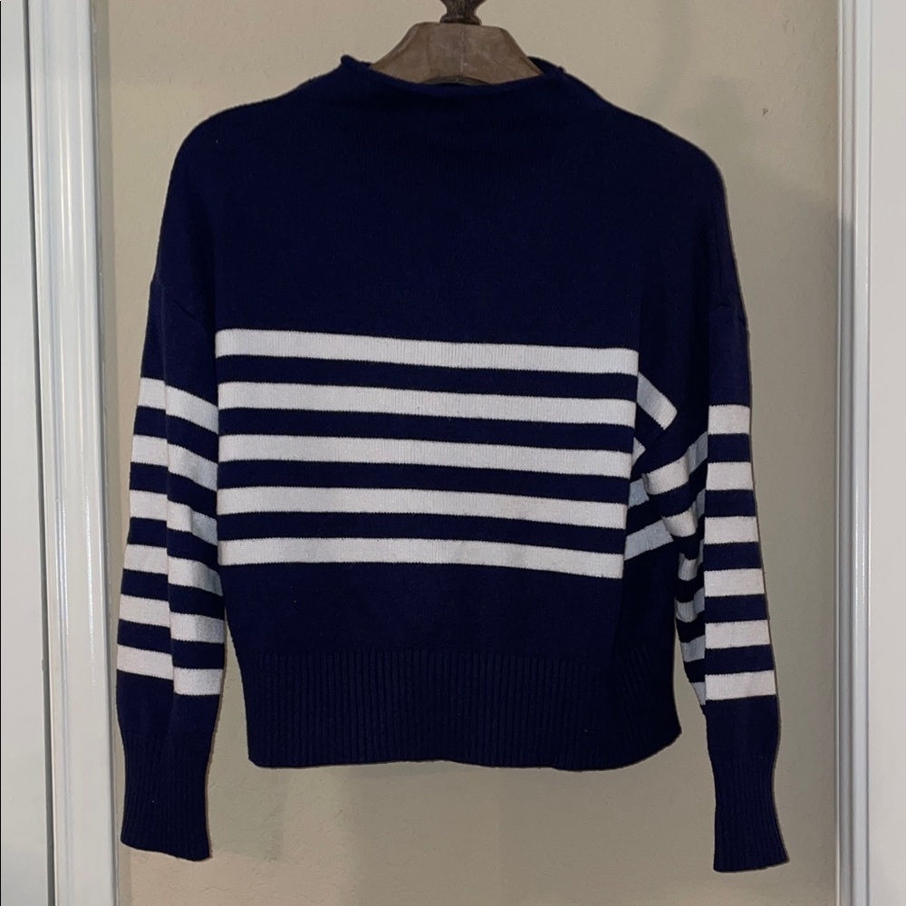 Truth by Republic Navy and White Striped Women's Sweater